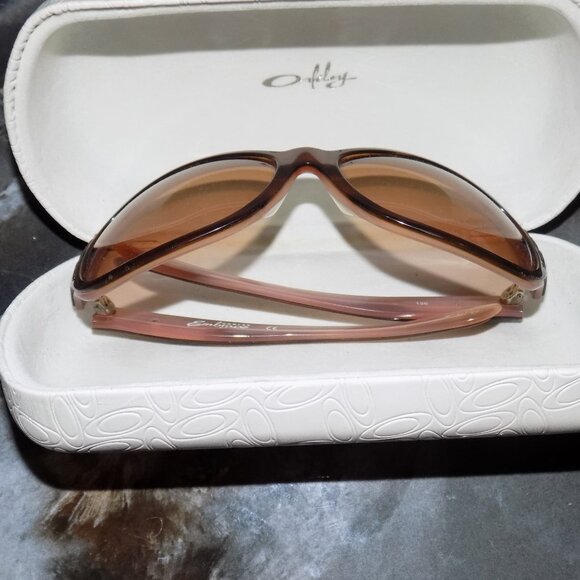 Oakley Wrap Sport Brown/Lavender/Tortoise Sunglasses EUC